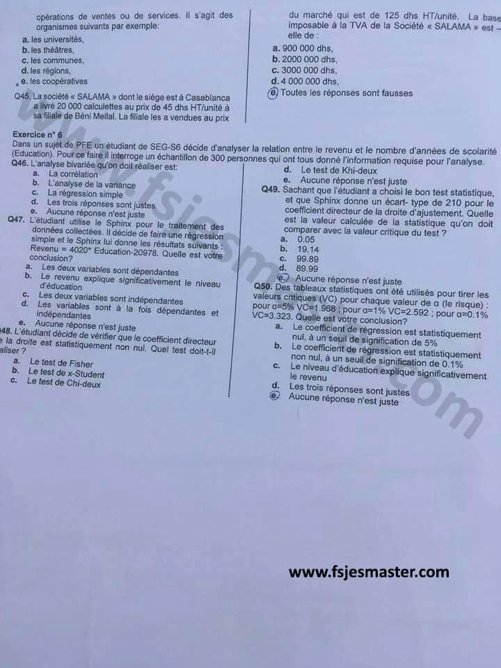 Extrait scanné — Faculté Polydisciplinaire Béni Mellal (Sultan Moulay Slimane) 2018